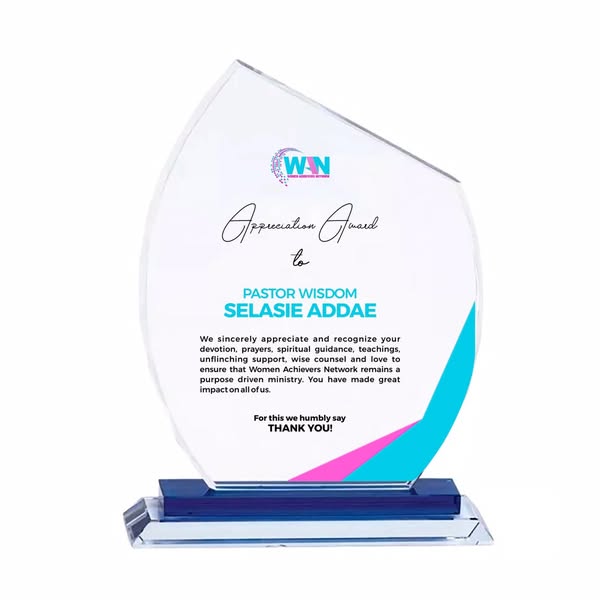 Crystal award plaque and photo frame