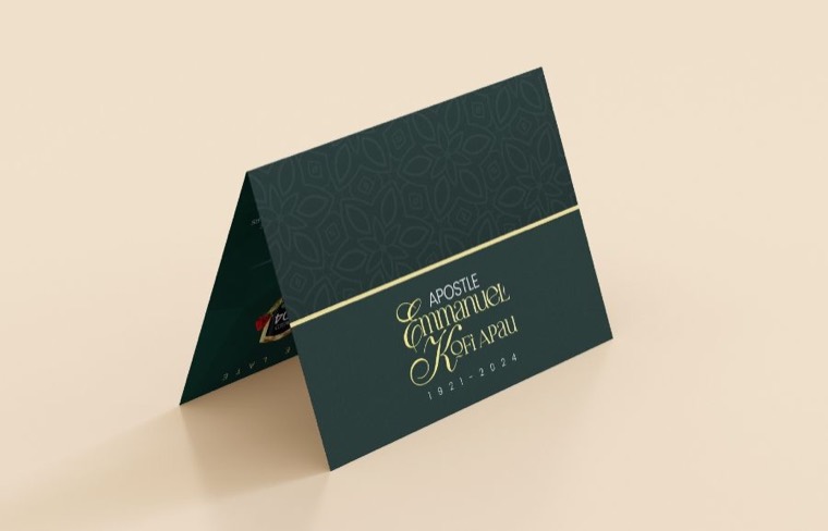 Funeral invitation card design