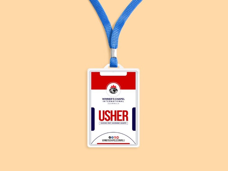 Event ID tag on a lanyard